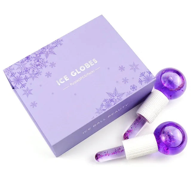 The Calm That Holds – Rose Gold Ice Globes for Skin & Stress