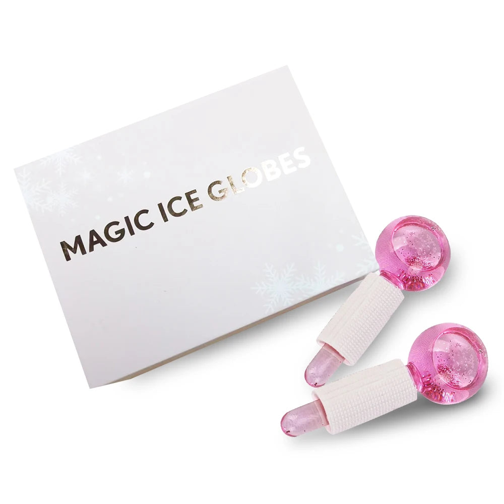 The Calm That Holds – Rose Gold Ice Globes for Skin & Stress