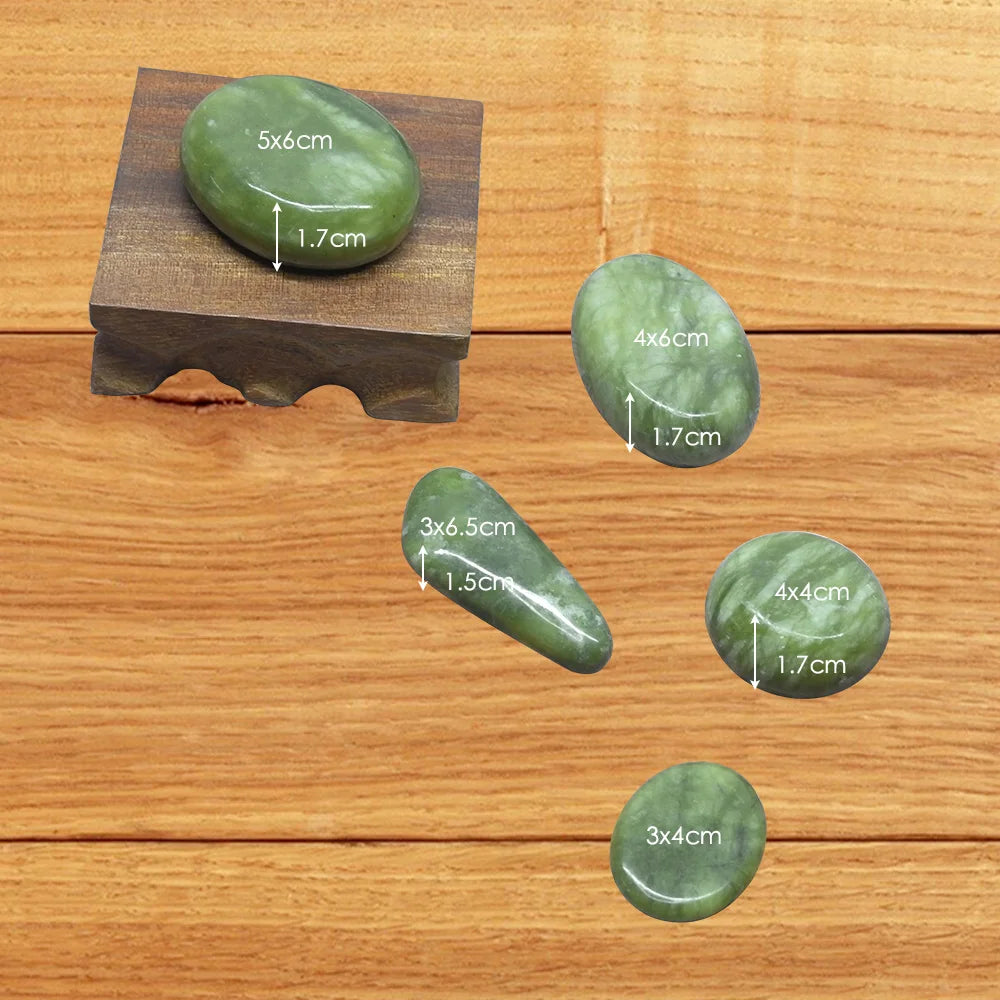 The Stone That Remembers Warmth – Jade Glaze Hot Stone Massage Set