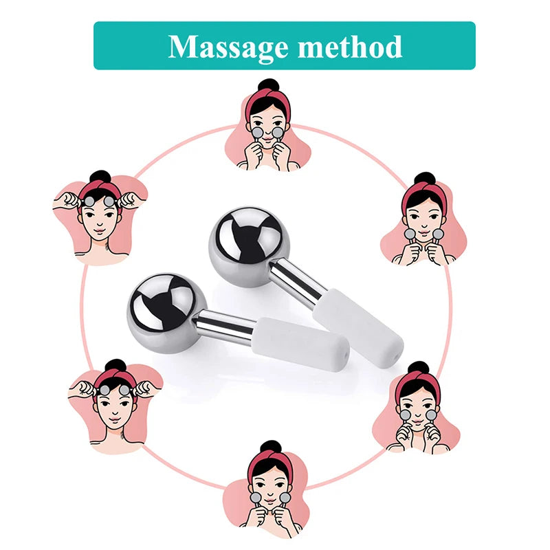 The Calm That Holds – Rose Gold Ice Globes for Skin & Stress