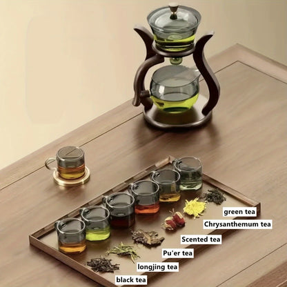 Ceremony That Steeps Stillness – Lazy Kung Fu Glass Tea Set