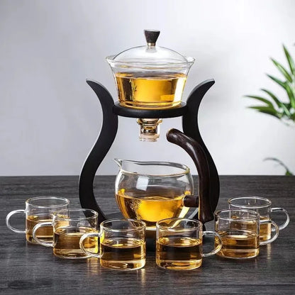 Ceremony That Steeps Stillness – Lazy Kung Fu Glass Tea Set
