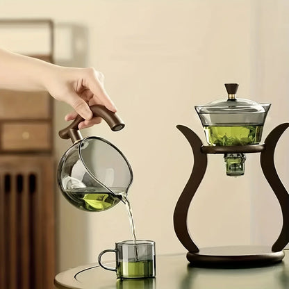 Ceremony That Steeps Stillness – Lazy Kung Fu Glass Tea Set