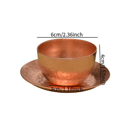 Sip What Grounds You – Pure Copper Tea Cup (70ml)