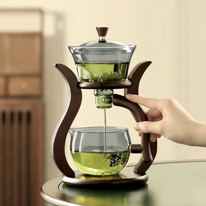 Ceremony That Steeps Stillness – Lazy Kung Fu Glass Tea Set