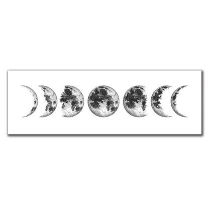 The Silence Between the Moons – Lunar Phase Wall Tapestry (Canvas Unframed)