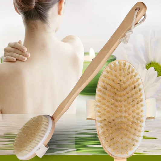 The Reach That Renews — Wooden Long-Handled Body Brush