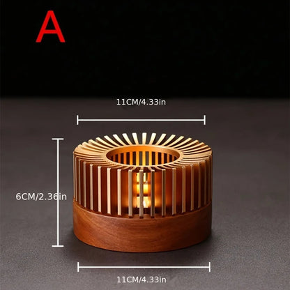Ceremony in Stillness – Gold Teapot Warmer Stand