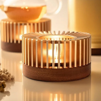 Ceremony in Stillness – Gold Teapot Warmer Stand
