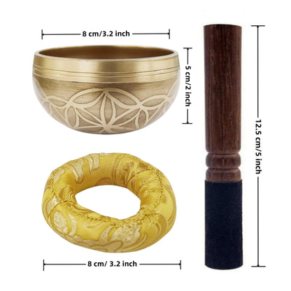 Let the Sound See You – 3.5" Miwayer Tibetan Singing Bowl Set