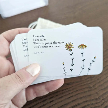 The Words That Soothe - Anxiety Relief Pocket Card Set