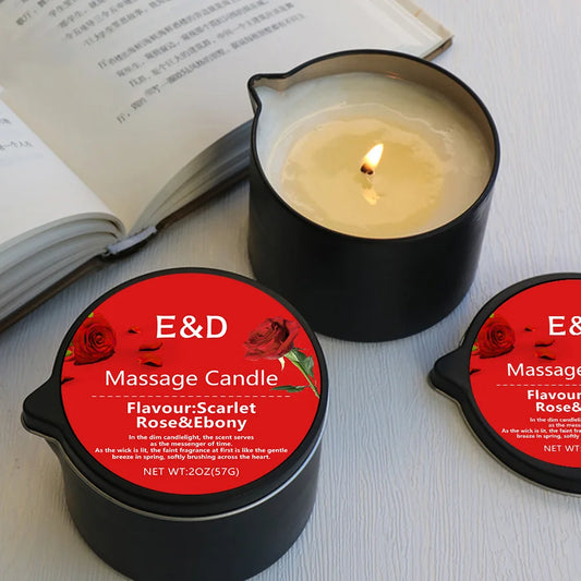 Melt Into Calm – Massage Oil Candle for Stress Relief & Skin Nourishment