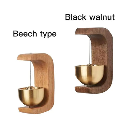 The Sound That Calls You Back – Walnut & Copper Door Bell Ornament