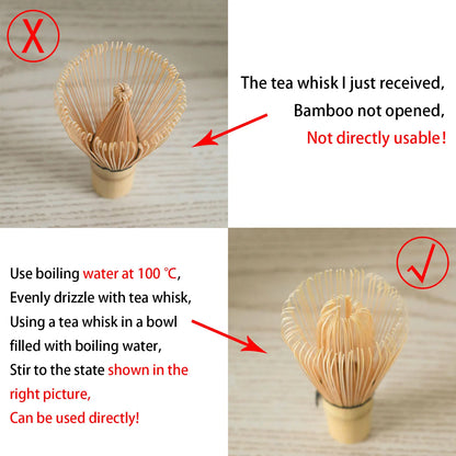 The Sacred Stir — Golden Bamboo Matcha Whisk
