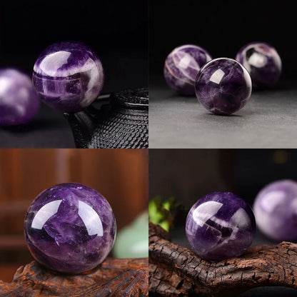 What the Earth Remembers – 30mm Crystal Sphere with Wooden Stand