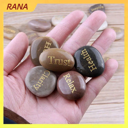 The Words You Needed – 25 Engraved Healing Stones