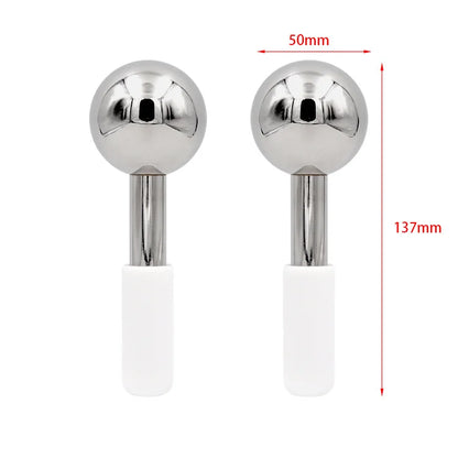 The Calm That Holds – Rose Gold Ice Globes for Skin & Stress