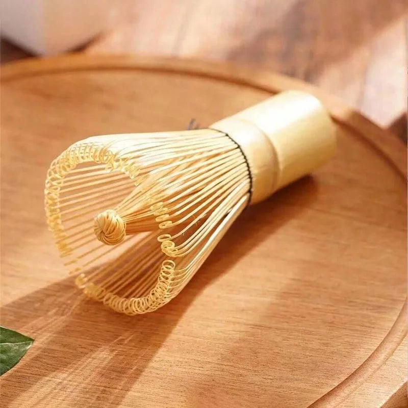 The Sacred Stir — Golden Bamboo Matcha Whisk