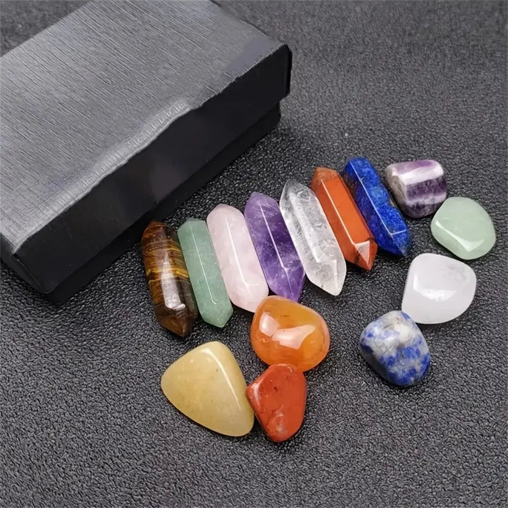 The Points That Remember – 14pc Healing Quartz Crystal Set