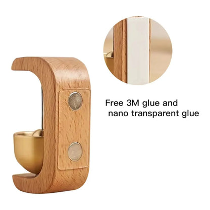 The Sound That Calls You Back – Walnut & Copper Door Bell Ornament