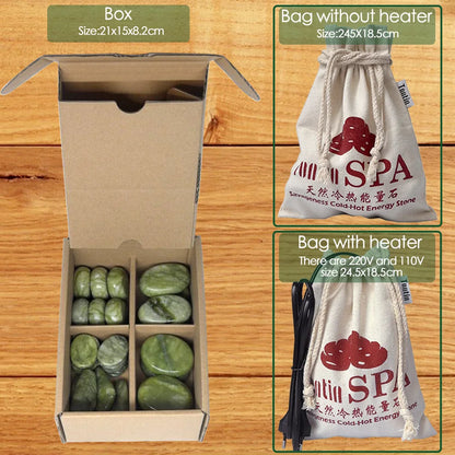 The Stone That Remembers Warmth – Jade Glaze Hot Stone Massage Set