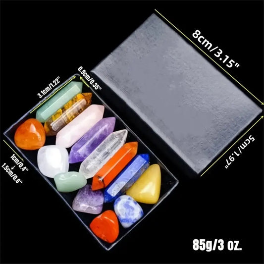 The Points That Remember – 14pc Healing Quartz Crystal Set