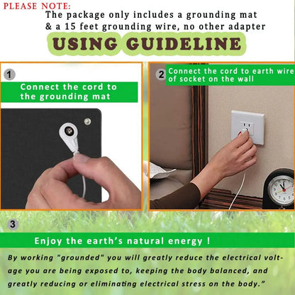 Grounded While You Rest – 90x60cm Grounding Mat