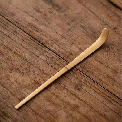 The Sacred Stir — Golden Bamboo Matcha Whisk