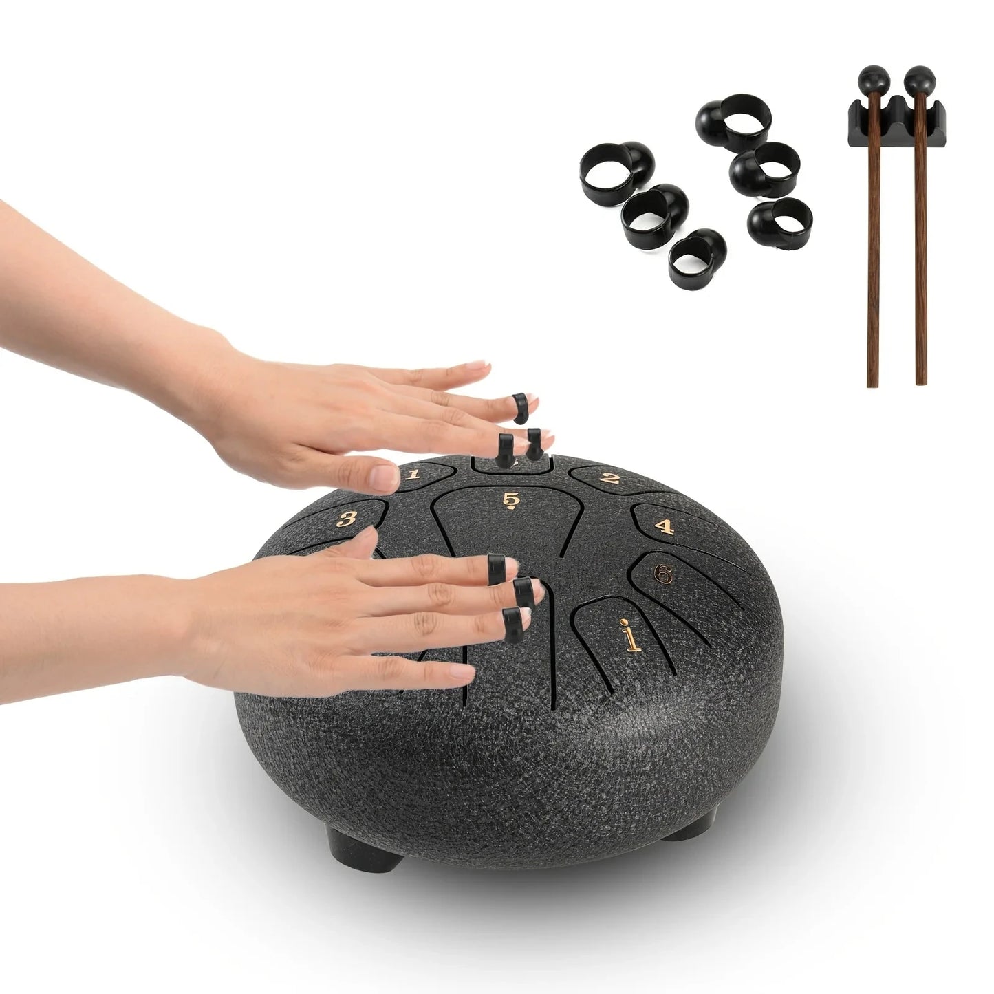 Let the Sound Hold You Miwayer 6" Steel Tongue Drum Gift Set