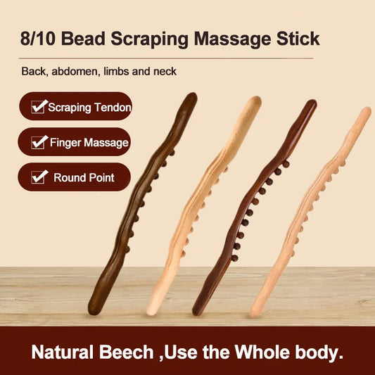 The Roll That Releases — Wooden Fascia Therapy Stick