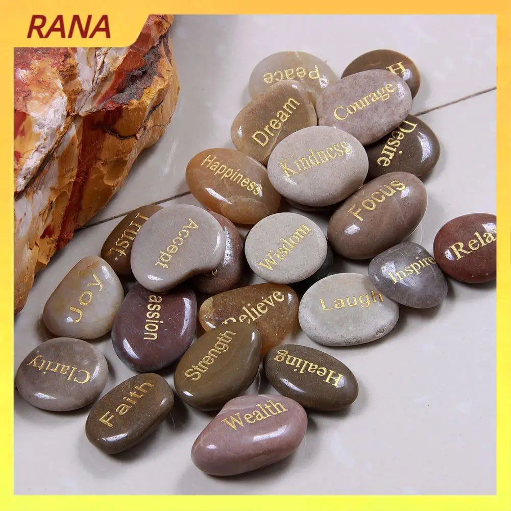 The Words You Needed – 25 Engraved Healing Stones