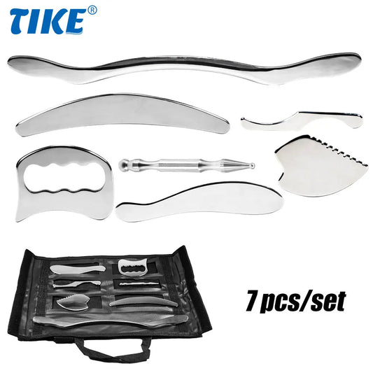 Melt the Armor – Stainless Steel Gua Sha Tool Set (4 or 7 Piece)