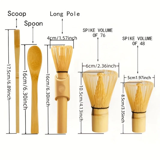 The Sacred Stir — Golden Bamboo Matcha Whisk