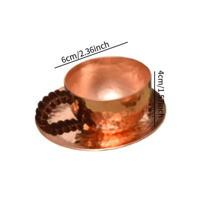 Sip What Grounds You – Pure Copper Tea Cup (70ml)