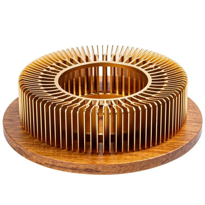 Ceremony in Stillness – Gold Teapot Warmer Stand