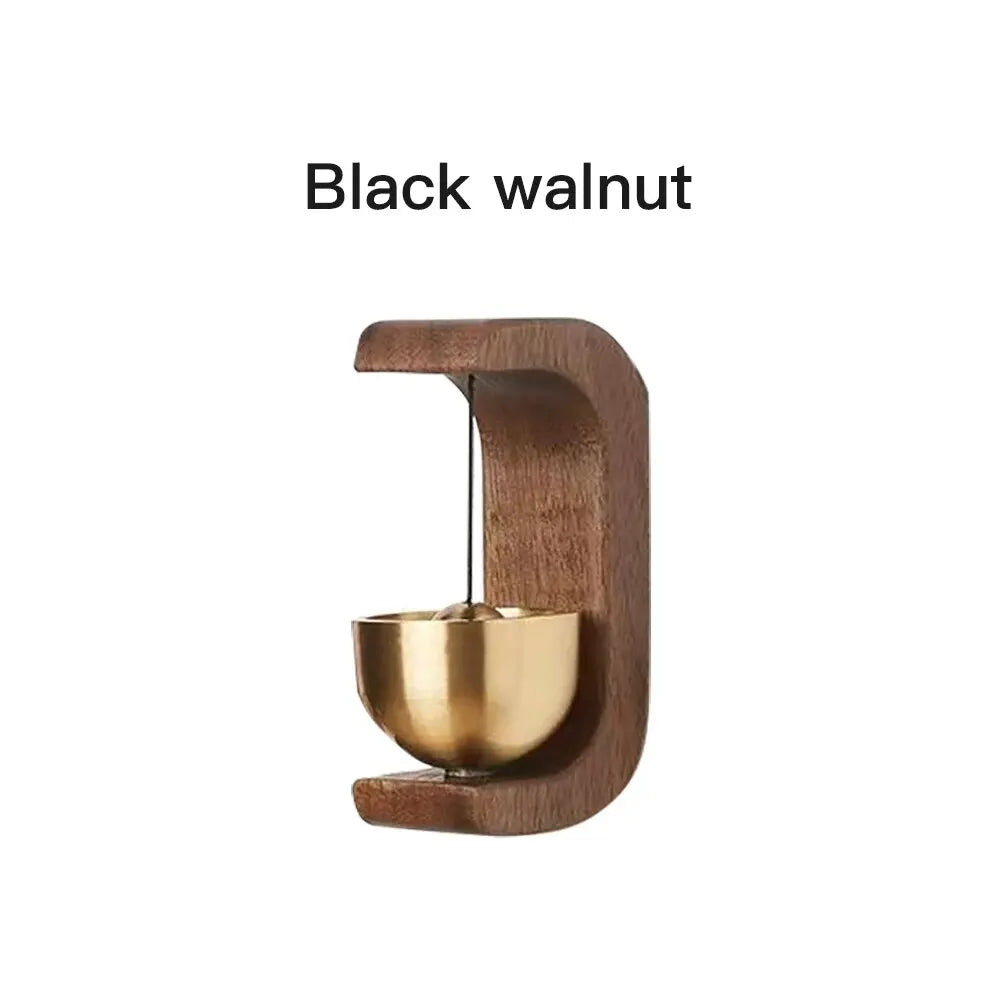 The Sound That Calls You Back – Walnut & Copper Door Bell Ornament
