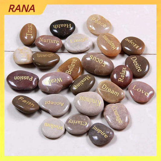 The Words You Needed – 25 Engraved Healing Stones