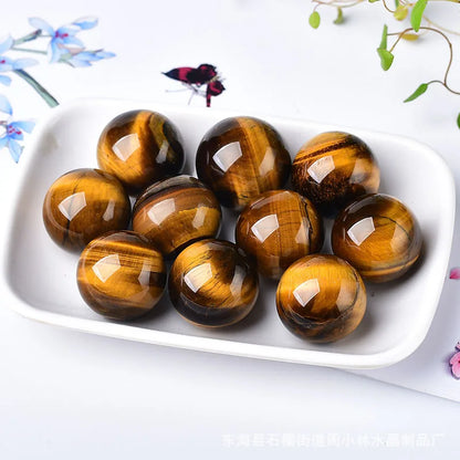 What the Earth Remembers – 30mm Crystal Sphere with Wooden Stand