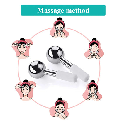 The Calm That Holds – Rose Gold Ice Globes for Skin & Stress