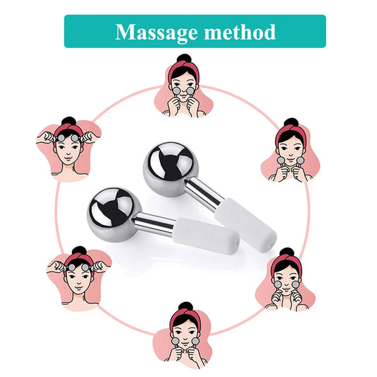 The Calm That Holds – Rose Gold Ice Globes for Skin & Stress