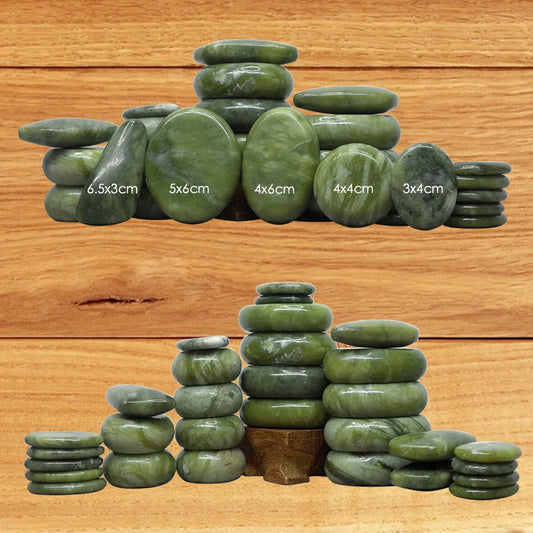 The Stone That Remembers Warmth – Jade Glaze Hot Stone Massage Set